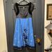 Anthropologie Dresses | Anthropologie Lithe Size 4 Dress | Color: Black/Blue | Size: 4