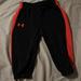 Under Armour Bottoms | Baby Boy Sweat Pants | Color: Black/Red | Size: 6-9mb