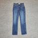 Madewell Jeans | Madewell J7211 Slim Straight Sz 23 (Meas 24x27.5 9" Mid Rise) Dark Jeans A13 | Color: Blue | Size: 24
