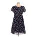 Old Navy Casual Dress: Blue Floral Dresses - Women's Size X-Small