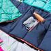 mimish Sleep-N-Pack Cozy Sherpa Lined Sleeping Bag Backpack Cot in Green/Blue | 17 H x 15 W x 10 D in | Wayfair SPBKPP-360