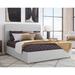 Lark Manor™ Aidelis Low Profile Platform Bed Upholstered/Polyester in Gray | 50 H x 81 W x 94 D in | Wayfair 0F44904A92AD4E9EB24EDF06FA47A392