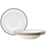 Noritake Rochelle Soup Bowls, 8-1/4", 12 Oz. Bone China/Ceramic in Gray/White | 1.5 H x 8.25 W x 8.25 D in | Wayfair 4795-407D