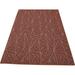 Brown 18 x 27 x 0.3 in Indoor/Outdoor Area Rug - Corrigan Studio® Furnish My Place Geometrical Pattern Indoor/Outdoor Refine Rust Rug, Abstract Area Rug, Doorway Mat | Wayfair