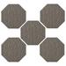 White 36 x 36 x 0.3 in Indoor/Outdoor Area Rug - Latitude Run® Anderley Geometric Machine Tufted Nylon Indoor/Outdoor Area Rug in Gray Set Nylon | Wayfair