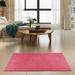 Pink 18 x 27 x 0.4 in Area Rug - Eider & Ivory™ Kumbhar Solid Color Machine Tufted Indoor/Outdoor Area Rug in Set | 18 H x 27 W x 0.4 D in | Wayfair