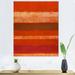Gracie Oaks Orange Abstract Art Painting - Modern & Contemporary Canvas Wall Decor Canvas in White | 36 H x 24 W x 1 D in | Wayfair