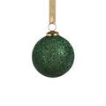 The Holiday Aisle® Set of 6 Beaded Glass Ball Ornament Glass in Green | 4 H x 4 W x 4 D in | Wayfair A9749FF1645942A28AAFF441D1691AED