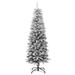 The Holiday Aisle® Christmas Tree Slim Artificial Xmas Tree w/ Flocked Snow PVC & PE | 19.7 W x 13.8 D in | Wayfair