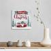 The Holiday Aisle® Merry Christmas Camper by Sara Baker - Wrapped Canvas Painting Canvas | 12 H x 12 W x 1.25 D in | Wayfair