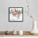 The Holiday Aisle® Gnome Town III - Picture Frame Graphic Art on Canvas Canvas | 13.25 H x 13.25 W x 1.75 D in | Wayfair