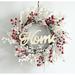 The Holiday Aisle® 24" Foam/Twig Wreath Wood/Twig in Brown/Red/White | 24 H x 24 W x 5 D in | Wayfair 89641465B56A478BA47FDDF543B4EBA3