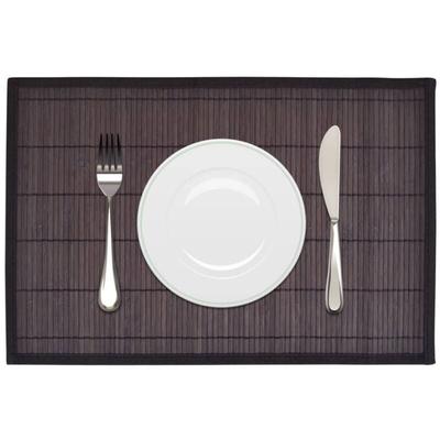 Vidaxl - 6 Bambus-Platzdeckchen 30 x 45 cm Dunkelbraun