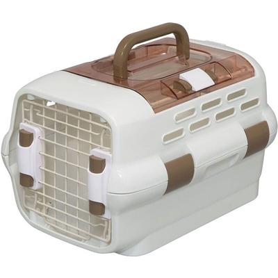 Kiste, Korb, Plastik(PP)-Transporttasche für Katzen, L51.1 x T32.1 x H28.7 cm, PDPC-500, Weiß