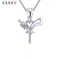 CLUCI – collier en argent Sterling 925 pour femmes pendentif en Zircon pierres précieuses à la