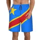 Été Homme République Démocratique Du Congo Feel Beach Pantalon Shorts Surf M-2XL Polyester Maillots