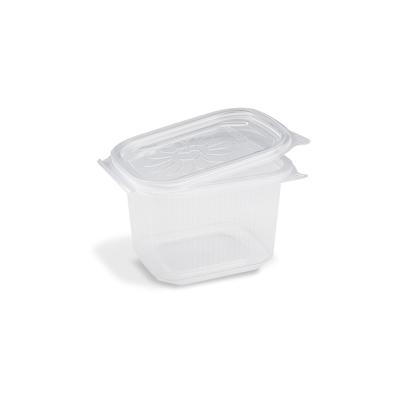 1-PACK 250x Feinkostbecher mit fixem Deckel Ripboxx Tiny klar PP 127x108x86mm 500ml