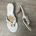 Michael Kors Shoes | Michael Kors White Heel Sandals | Color: Gold/White | Size: 6.5