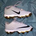 Nike Shoes | Kids Boys Nike Foam Flex Cleats Size 2y Must See | Color: Gray/White | Size: 2bb