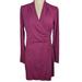 Athleta Dresses | Athleta Suedy Lady Long Sleeve Faux Wrap Dress | Color: Purple | Size: M