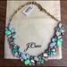 J. Crew Jewelry | Jcrew Turquoise Statement Necklace | Color: Blue/Gold | Size: Os