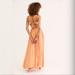 Free People Dresses | Free People Yes Please Sexy Strappy Open Back Side Slit Maxi Dress | Color: Orange | Size: S