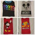 Disney Shirts & Tops | Boys Long-Sleeve T-Shirts - Size 4t | Color: Gray/Red | Size: 4tb