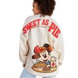 Disney Tops | Disney Epcot Food & Wine Sweet As Pie Spirit Jersey Mickey Minnie Xs | Color: Cream/Red | Size: Xs