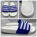 Adidas Shoes | Adidas Boost Adilette Slides Sandals Royal Blue / Cloud White Gz5313 Men's Sz 10 | Color: Blue/White | Size: 10