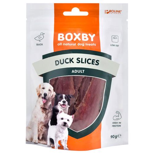 3 x 90 g Boxby Duck Slices Hundesnacks