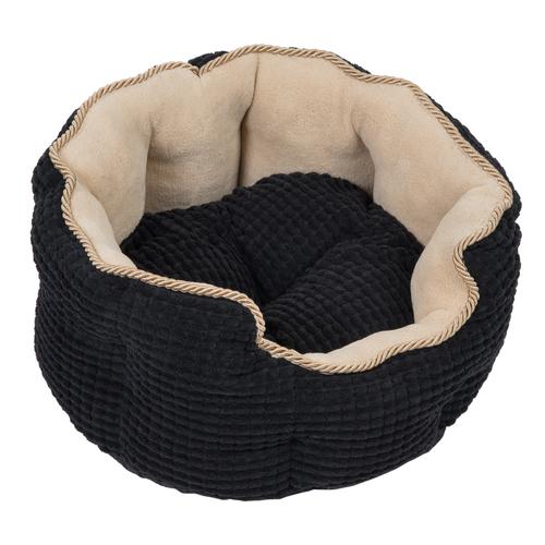 Cozy Kingdom Kuschelbett - Ø 45 cm x H 20 cm Hundezubehör + Schmusedecke - L 30 x B 30 cm...