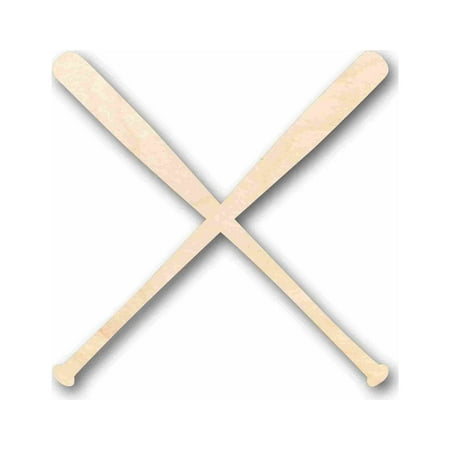 Unfinished Wood Baseball Bats Silhouette - Craft- up to 46 DIY 10 / 1/4