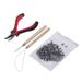 Frcolor Hair Needle Extension Weave Extensions Weaving Thread Weavers Sewing Bead Threader