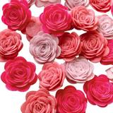Artificial Roses Handmade Roses DIY Rose Wreath Garland Decorative for Home Wall Garden Wedding Party Wreaths