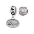 Silvertone Dance - Oval Seal 5K Run She Believed She Could Charm Beads (Set of 2)