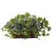 Nearly Natural 12.5 Puff Ivy Artificial Plant with Ledge Basket Green