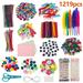 Fyrome DIY Art Craft Sets Craft Supplies Kits for Kids Toddlers Children Craft Set Creative Craft Supplies for School Projects DIY Activities Crafts and Party Supplies (Colorful)