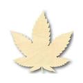 Unfinished Wood Marijuana Leaf Shape - Cannabis - Pot - Leaves - Craft - up to 24 DIY 10 / 1/4