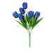 Labakihah Artificial Flowers Artificial Flowers 1Pc 6 Fork 6 Heads Tulips Artificial Silk Flowers Room Decor