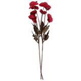 Nuolux Poppy Flowers Bouquet Flower Fake Artificial Simulated Poppies Red Silk Stem Branch Stems Pudecorative Flowers Wedding