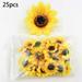 UHUSE 25pcs Artificial Silk Sunflower Head Wedding Party Home Office Decor Crafts 7cm