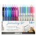 Zebra Pen Sarasa Clip Gel Pens/Mildliner Markers Set - 1 mm Pen Point Size - Bullet Chisel Marker Point Style - Multi Gel-based Ink - 14 / Pack | Bundle of 5 Packs