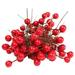 Linyer 100 Pieces Christmas Red Artificial Xmas Decor Froth Vivid Holly Berries Home Decoration Party Supplies Accessories
