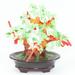 Feng Shui Green Gem Stones Money Fortune Tree Bonsai Home Decor Wealth Blessing Gift US Seller