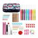 Crochet Hooks Set - 110 Pieces Ergonomic Crochet Hooks with Portable Case Contains All The Crochet Accessories Fit for Crocheters