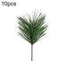 HEVIRGO 10Pcs Artificial Pine Needle Branch Twig Xmas Tree Ornament DIY Flower Decor Multi-color Plastic