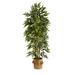 Nearly Natural 75 Bamboo Artificial Tree in Handmade Natural Jute Planter with Tassels