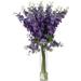 Nearly Natural Delphinium Silk Flower Arrangement Purple