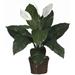 Nearly Natural 26in. Spathiphyllum Artificial Plant with Wicker