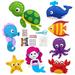 KTCINA Sea Animals Sewing Kit for Kids Ocean Animals Craft Kit Sewing Stuffed Animals Felt Plush Ornaments Sewing Craft Kit Educational Mermaid DIY Art Craft Kits for Beginners